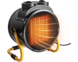 Comnox - 3000W Elektrische Verwarming - Hete Lucht Blazer - 220V - PTC Heater - Turbo Blazer - Verstelbare Warmtehoek - IPX4 Waterdicht - Oververhittingsbeveiliging - Draagbare Ruimteverwarmer