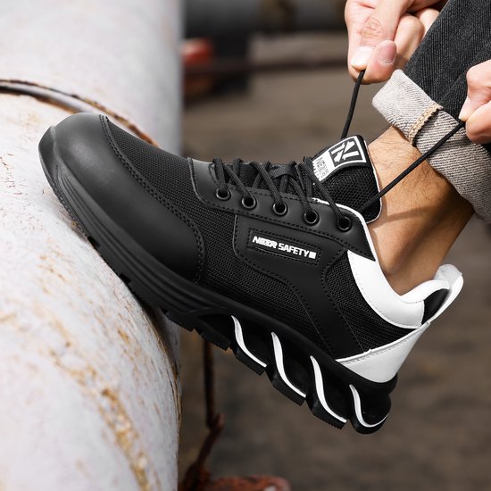 Chaussures de travail de Safety Nezr® pour femmes et hommes - Chaussures de sécurité - Imperméables/légères/élégantes/mode - Classe de sécurité S1P - Taille 38