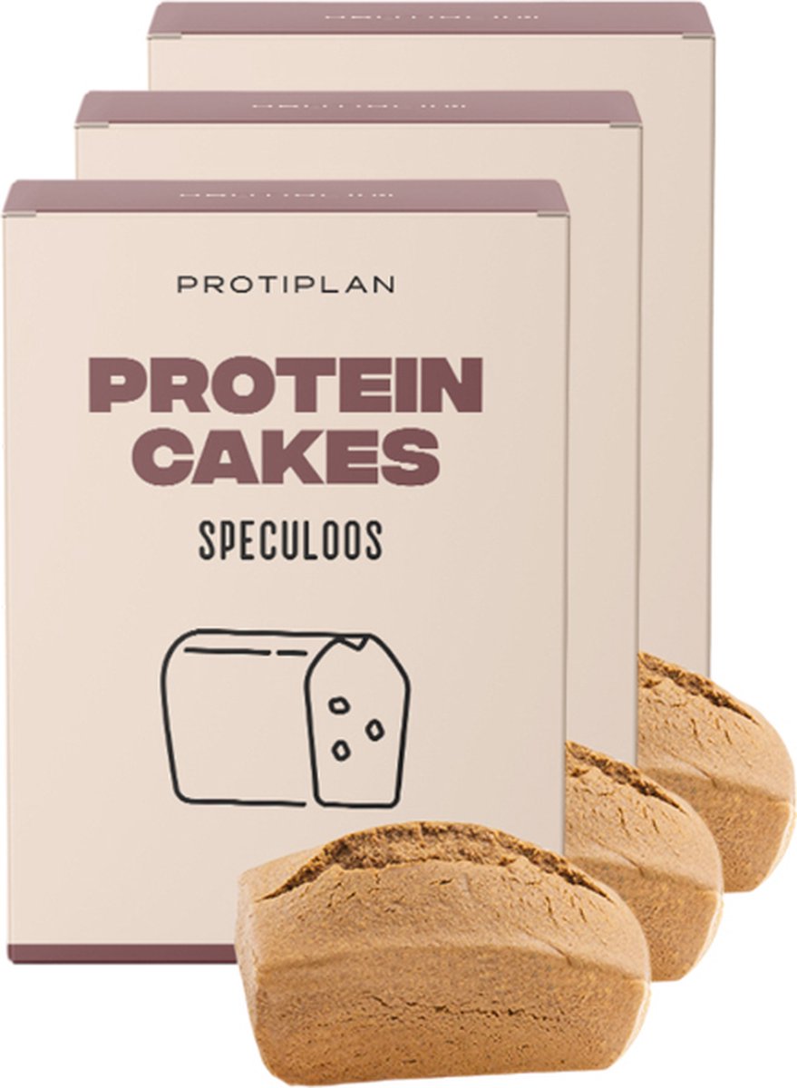 Goedkoopste Protiplan | Cake Speculaas | 3 stuks | 3 x 7 x 48 gram | Low carb snack | Snel afvallen zonder hongergevoel!