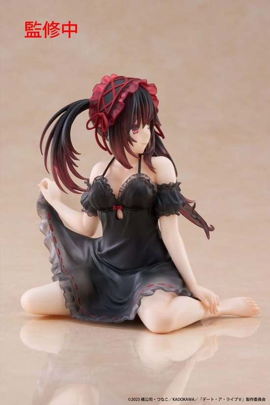Statue de bureau en PVC Date A Live V , figurine mignonne Kurumi Tokisaki, vêtements de nuit Ver. 13 cm