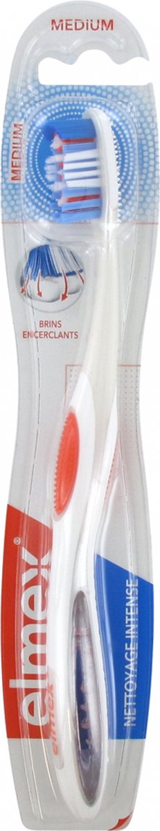 Goedkoopste Elmex Intense Clean Tandenborstel Medium (Kleur Oranje