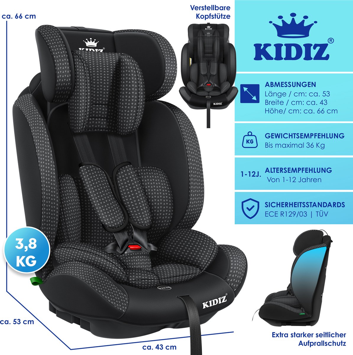 LG KIDIZ kinderautostoeltje - kuip autostoeltje thumbnail 5