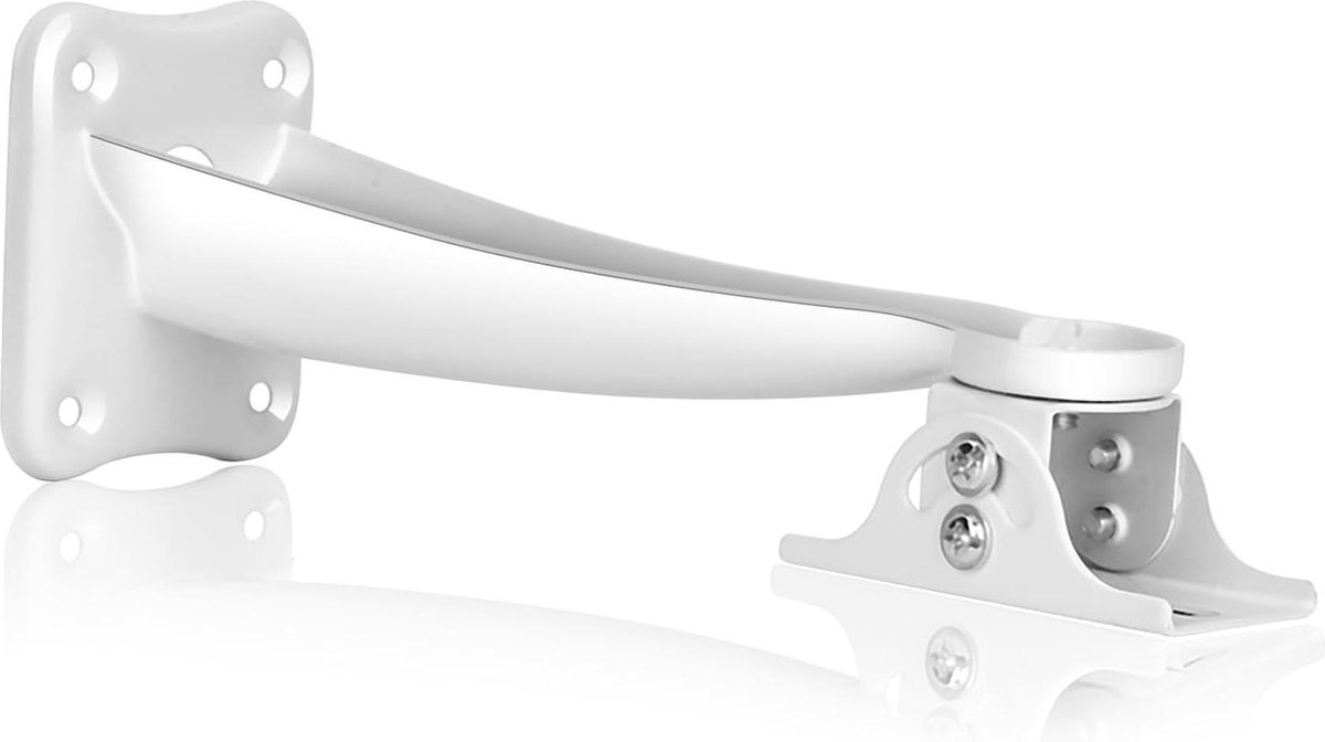 Camera Beugel Stand - CCTV Mount Beugel - Camera Beveiliging - Verstelbare Hoek - 19 cm - Wit