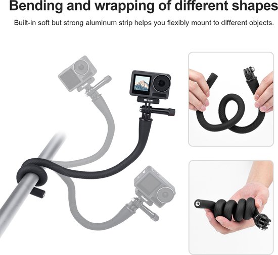 Telesin FM-002 Bras flexible pour caméra d'action