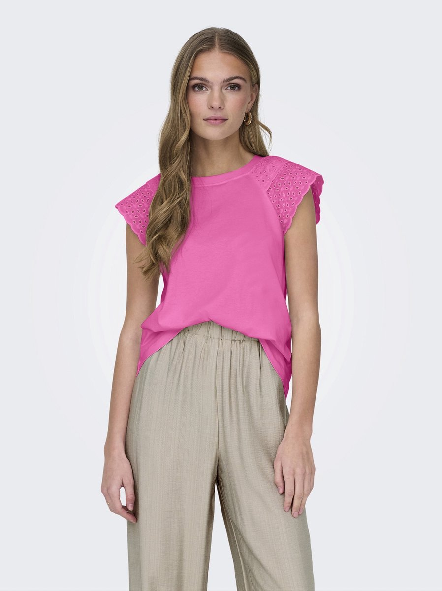 Only T-shirt Onlxiana Life S/s Mix Top Jrs 15319632 Strawberry Moon Dames Maat - XS