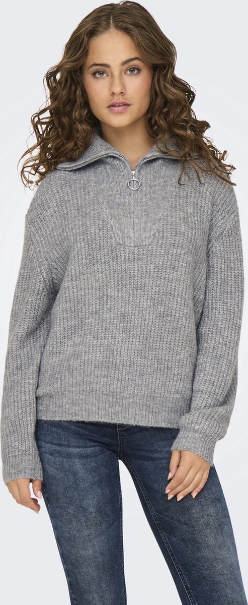 Only Baker Half-Zip Knit Sweater Dames - Maat S