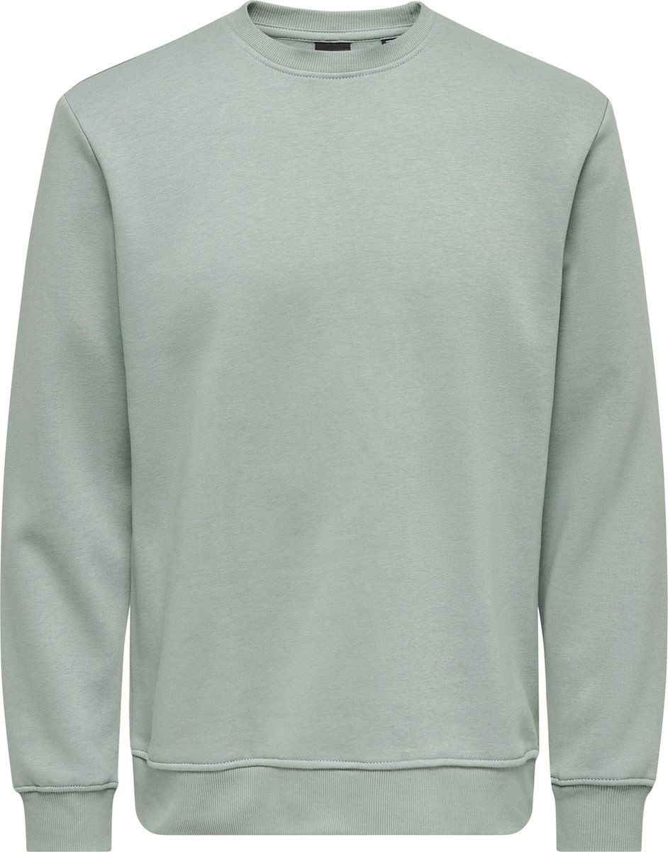 Only & Sons Connor Crew Neck Trui Heren Sweater Chinois Groen