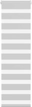 vidaXL - Store enrouleur Zebra - 50x100 - cm - largeur du tissu - 45,9 cm - gris clair
