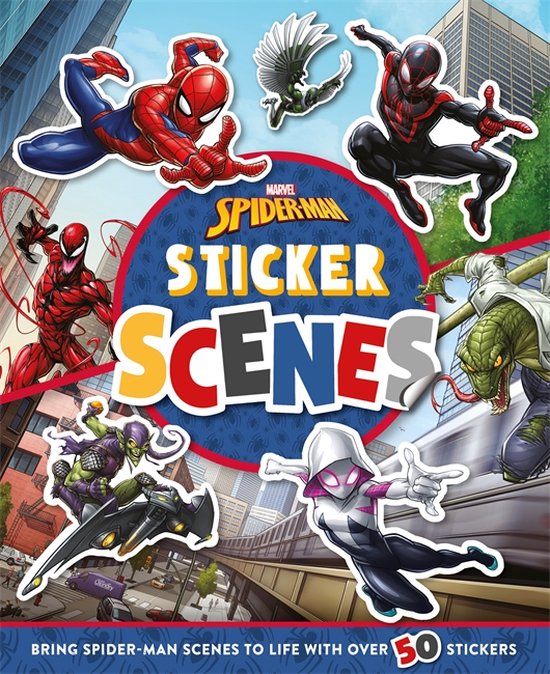 With over 50 stickers!- Marvel Spider-Man: Sticker Scenes - cover