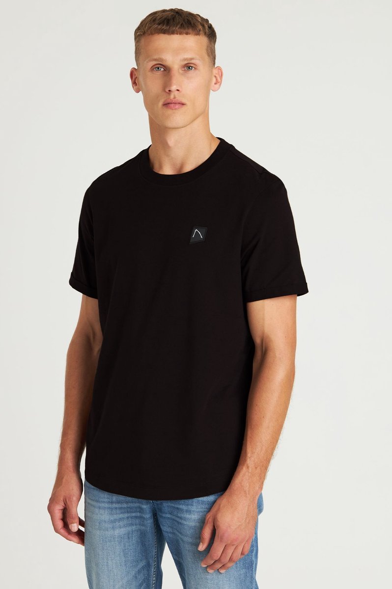 CHASIN' Shirt Heren - Regular Eenvoudig T-Shirt - Brody - Zwart
