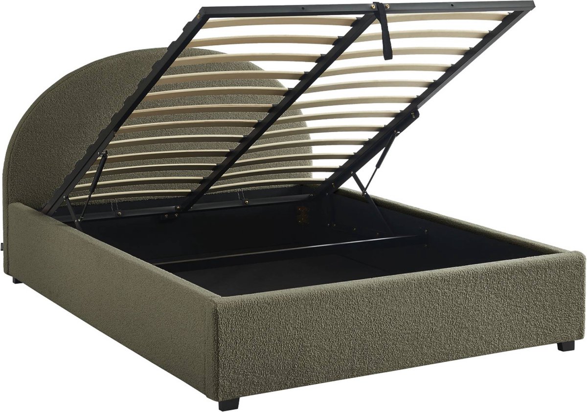 sweeek - Bed met lattenbodem en hoofdeinde, b 206 x d 153,5 x h 102cm