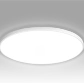 Zoete Led Opbouwspot witte ring IP44 Bad Aluminium Plafondlamp Vochtige ruimte 95mm hoog Opbouwlamp Opbouwspot 230V Opbouwspot Plafondlamp GU10 geschikt Onderbouwlamp wit rond