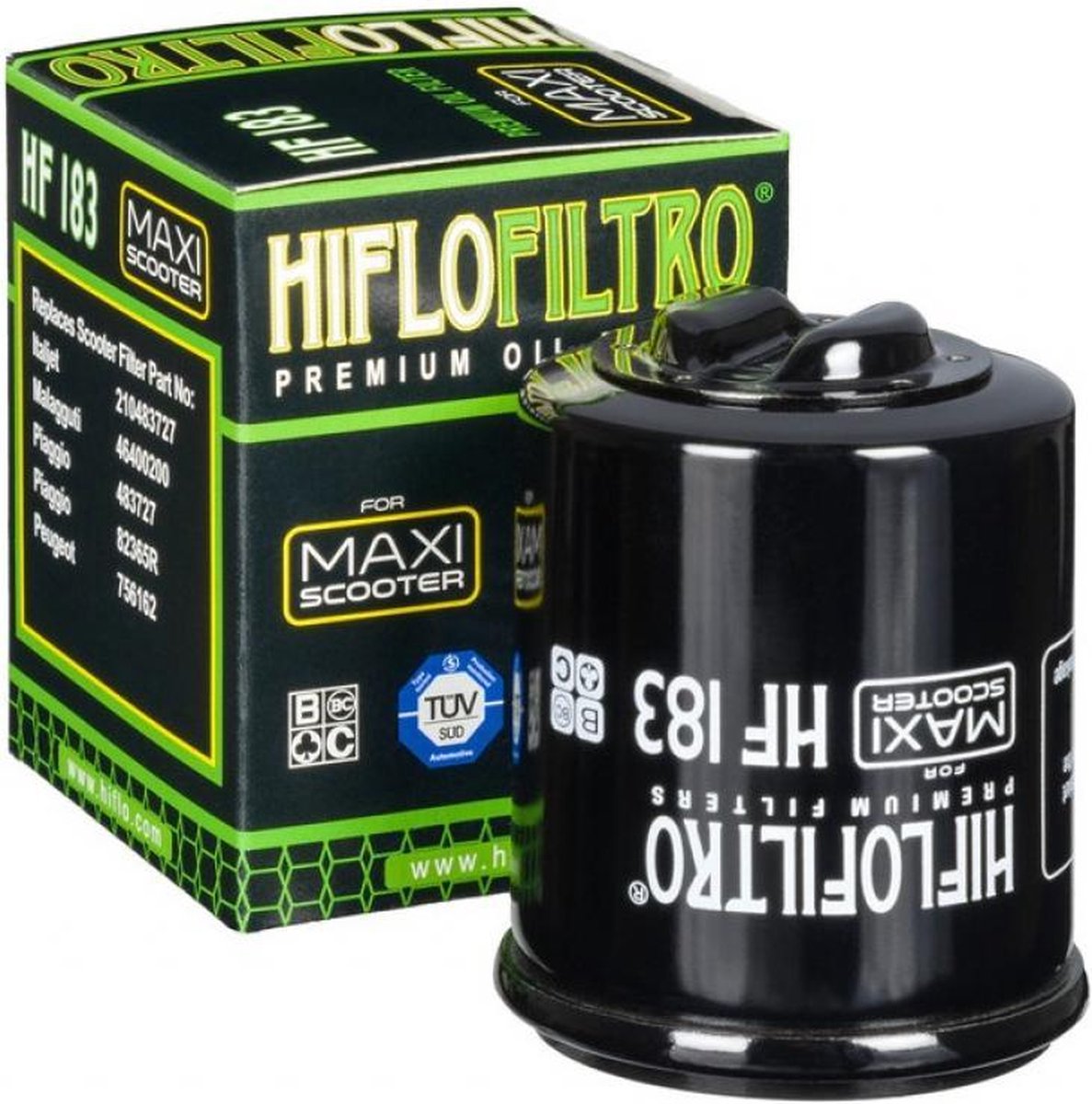 hiflofiltro oliefilter voor derbi 300 rambla ie scooter 2010 tot 2013 nieuw