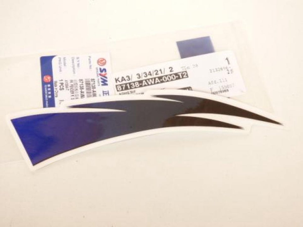Autocollant stickers origine pour scooter Sym 50 Symphony 87138-AWA-000-T2 Neuf