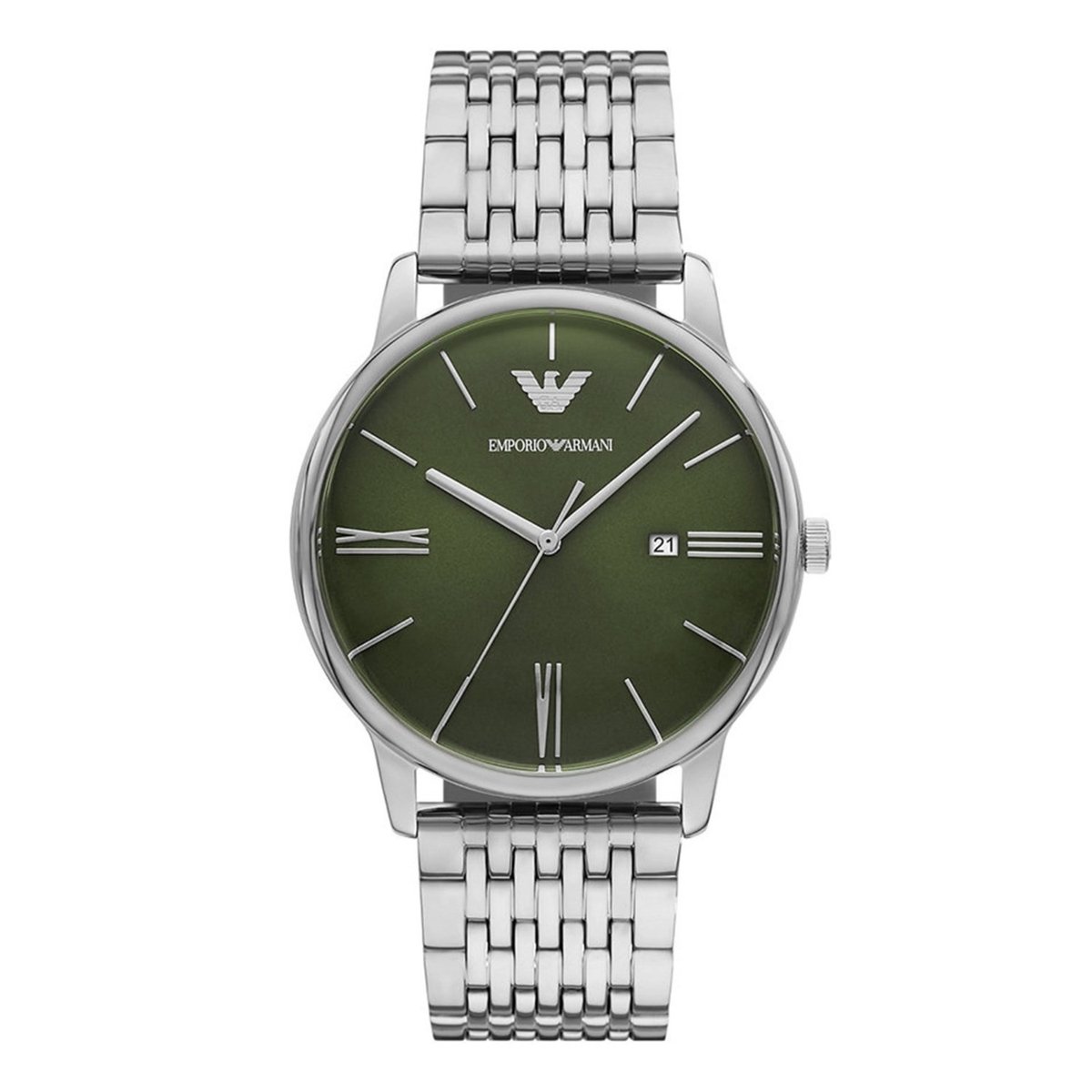 Emporio Armani Heren Horloge - Zilverkleurig