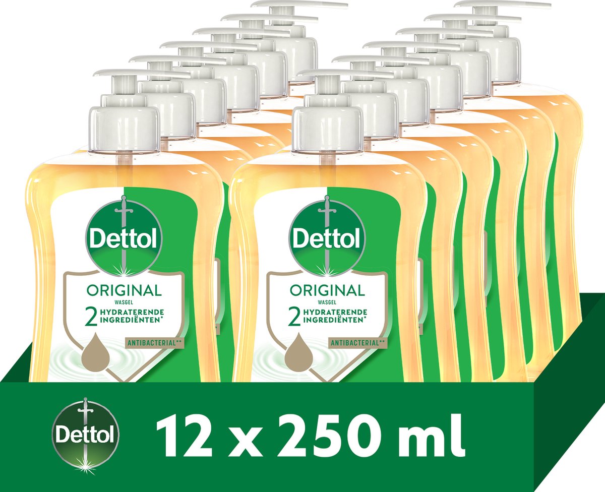 Dettol Handzeep Original 250ml - 12 stuks - Voordeelverpakking