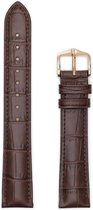 Bracelet montre Hirsch - Cuir Marron Duke - 16 mm