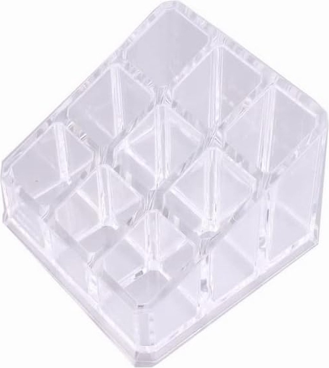 Cosmetica Organizer - Transparant - 9 secties - Acryl
