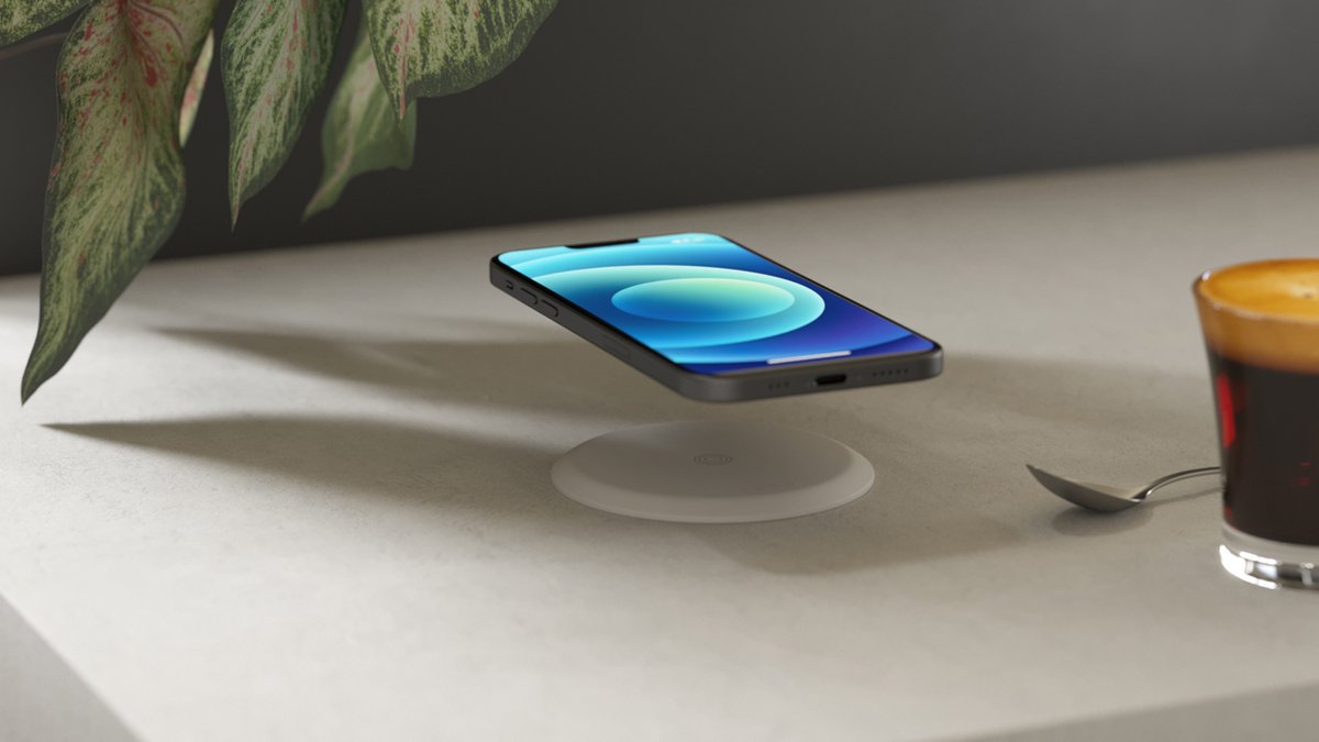 Zens Built-In Wireless Charger 1× Qi 15 W inbouw draadloze lader bureau tafel Wit — cadeau in Cadeau-ideeën - foto 2