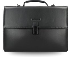 Davidt's Aktetas Zwart - Slim & Functioneel - Businesstas - Kantoortas - Zwarte Zakelijke Werktas