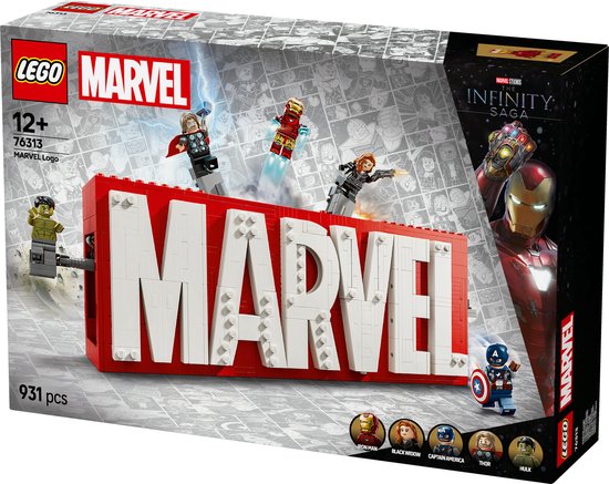 LEGO Marvel: MARVEL logo en minifiguren verzamelset - 76313 | bol