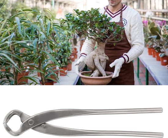 Bonsai Snoeischaar Roestvrijstalen Concave Draagbare Takkensnijder - Tuinieren Boom 11,6 Inch . van DSqlui조각 — afbeelding 4