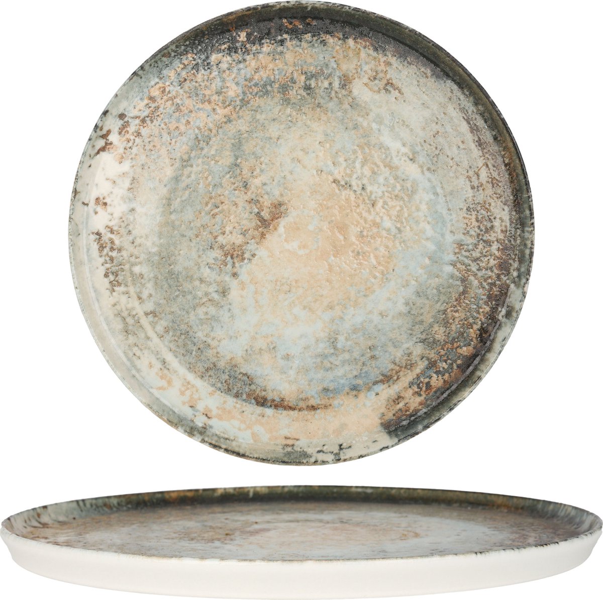 Rinart Dinerbord - Obvara - Porselein - 28 cm - set van 6