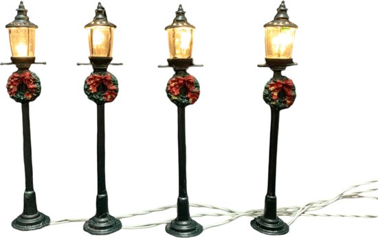Lantaarn Met Krans 4 stuks