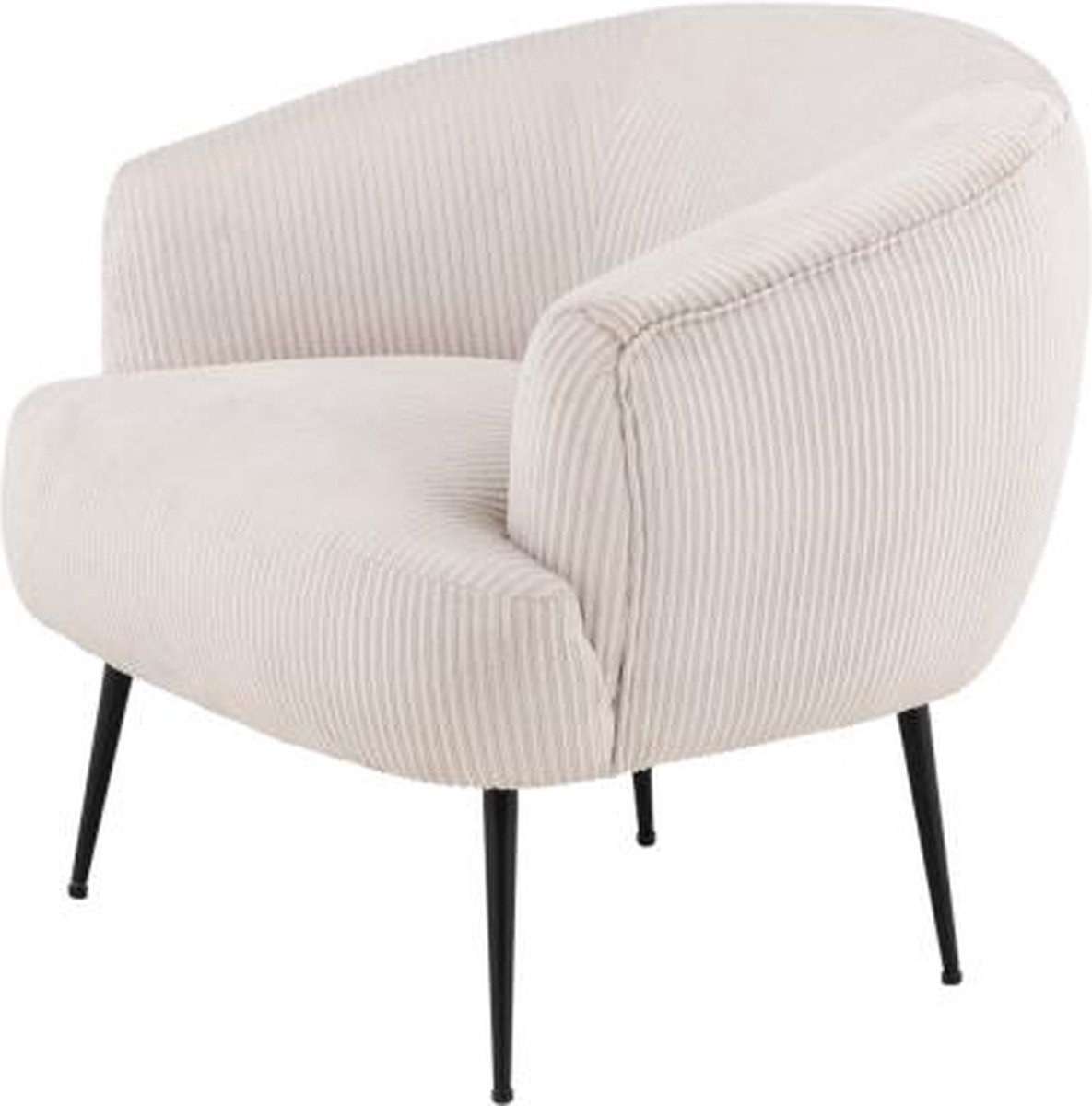 Svea - Vona fauteuil - ribstof - beige