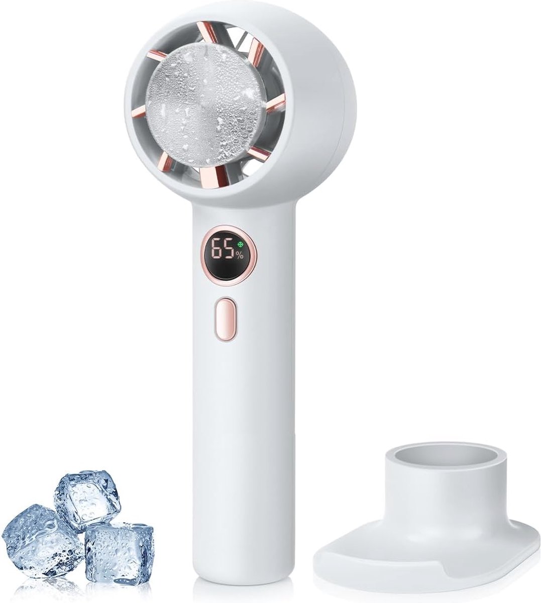 Draagbare Mini USB Handventilator met Koelmodus - Oplaadbare Ventilator voor Thuis, Kantoor en Buiten