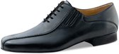 Chaussures de danse homme Werner Kern 28017 Pesaro - Modèle Uniek avec surpiqûres - Cuir d'agneau nappa Zwart - Salle de bal, Latin, Tango, Salsa - Werner Kern - Zwart - 48 2/3