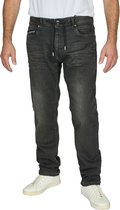 DENIMFY Heren Jeans Broeken DFAlvin regular/straight Fit Zwart Volwassenen Denim Jeansbroek Spijkerbroek heren