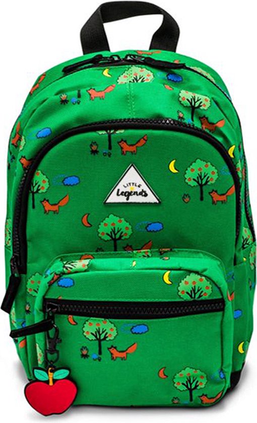 LITTLE LEGENDS BACKPACK S RETRO FOX Kinder Rugzak / Schooltas kinderen Jongen/Meisje rugtas school met print - Green - One Size - (6097205340349)