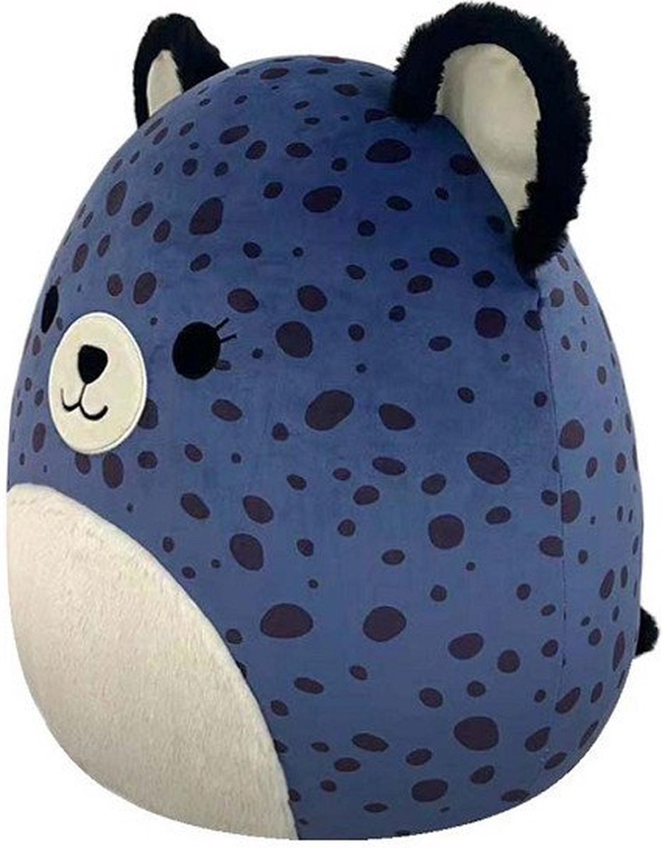 Squishmallows - Spotts - Navy Blue Cheetah W/Fuzzy Belly and Black Spots 50cm pluche — afbeelding 4