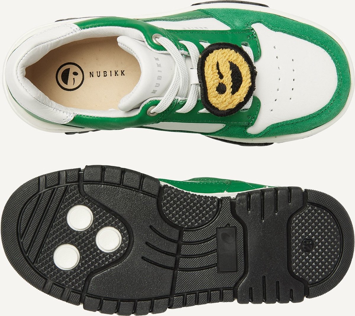 Nubikk BASKET COURT JR WHITE LEATHER GREEN Sneaker schoenen original 32 (8719156569751)
