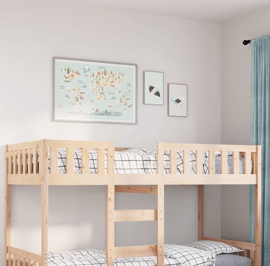 vidaXL Lit enfant sans matelas Pin massif 75x190 cm