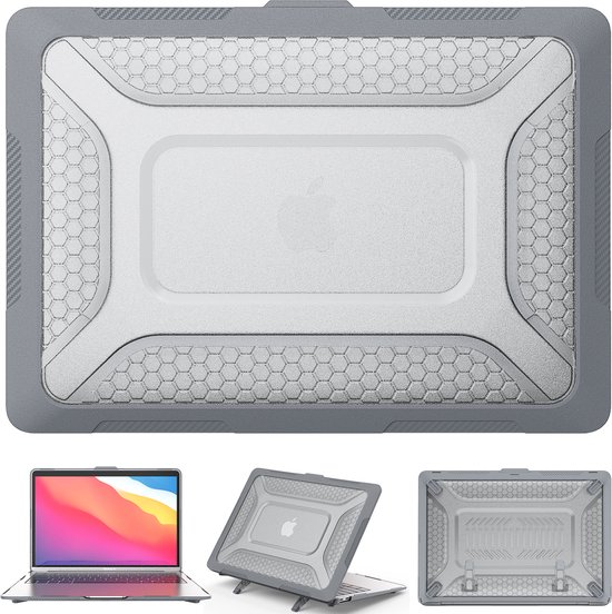 Housse de protection Turtle Shift MacBook Air 13 pouces (2020 et 2018) - A2337 / A2179 / A1932 - Gris