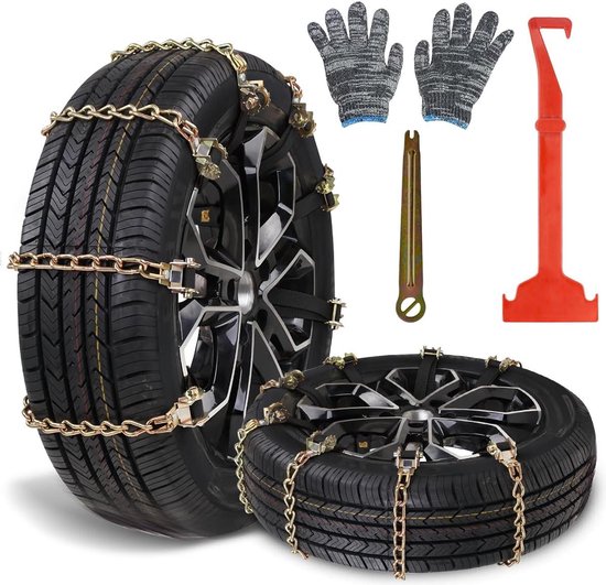 Chaussette De Neige Pour Voiture Chaînes à Neige Universelles 12 Pièces - Pour Pneus 145-295mm | Traction Neige, Boue, Sable Chaînes Traction Universelles Chaussette De Neige Pour Voiture Chaînes à Neige Universelles 12 Pièces - Pour Pneus 145-295mm | Traction Neige, Boue, Sable Chaînes Traction Universelles