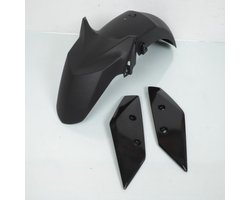 Voorspatbord TNT voor scooter Yamaha 125 X-Max zwart in de massa gekleurd / glanzend