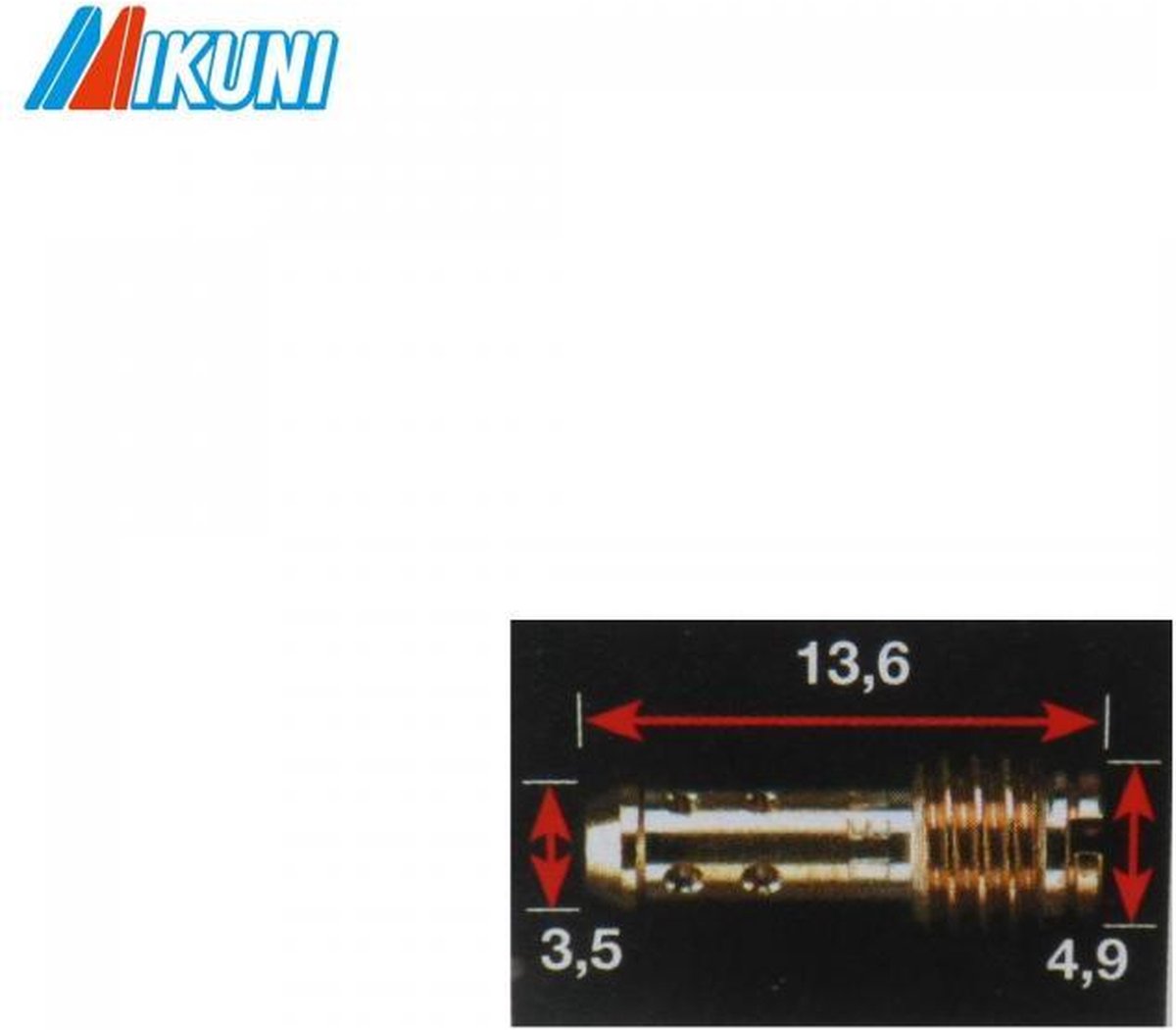 Mikuni carburateursproeier voor tweewielige Mikuni MKP25 / VM22/210-025 / stationair Nieuw