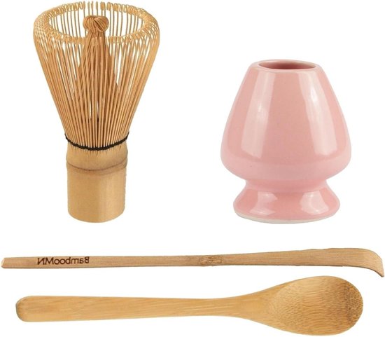 Foto: Matcha groene thee garde set garde schep theelepel roze garde houder