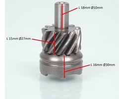 rocher kickmoer rms voor scooter gilera 125 typhoon x-xr 1999 tot 2000 nieuw