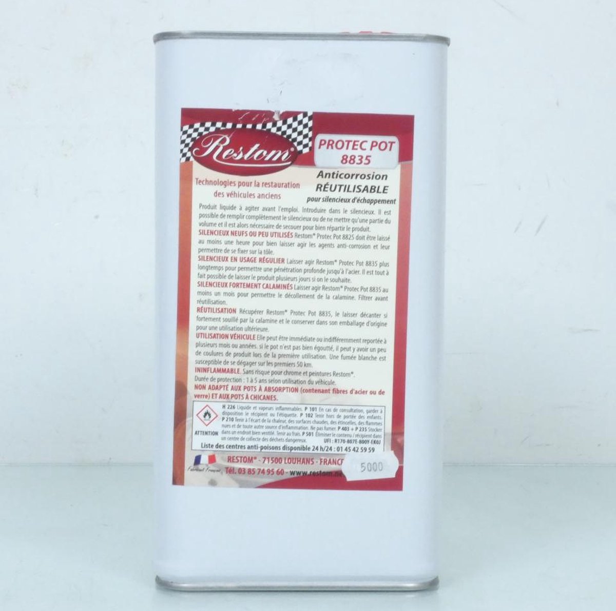 Anticorrosion Restom ProtecPot 8835 5L pour silencieux d échappement moto Neuf