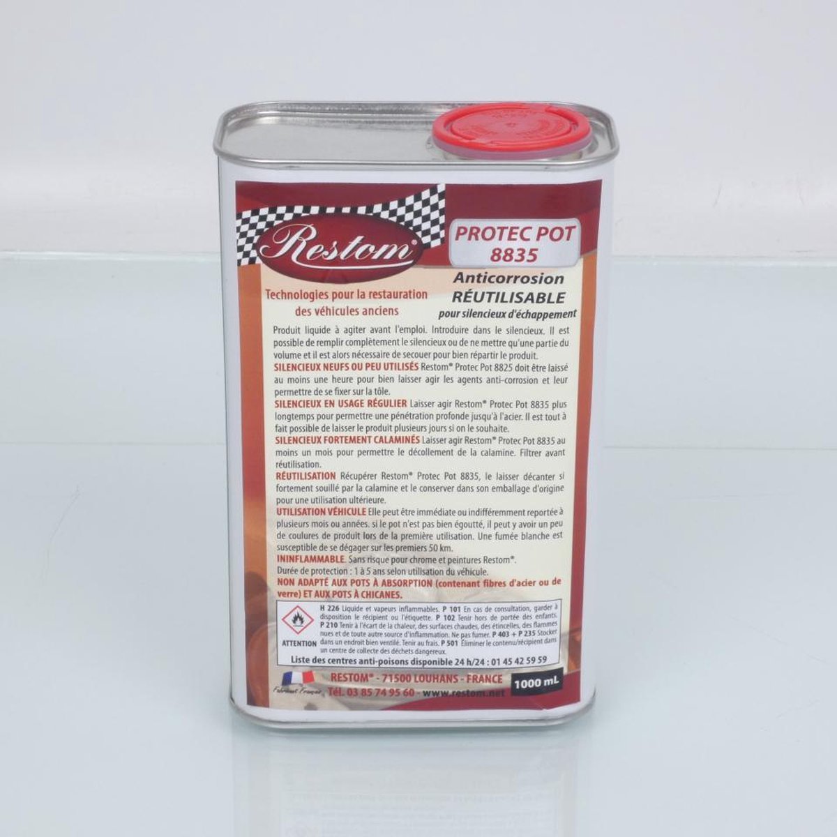 Anticorrosion Restom ProtecPot 8835 1L pour silencieux d échappement moto Neuf
