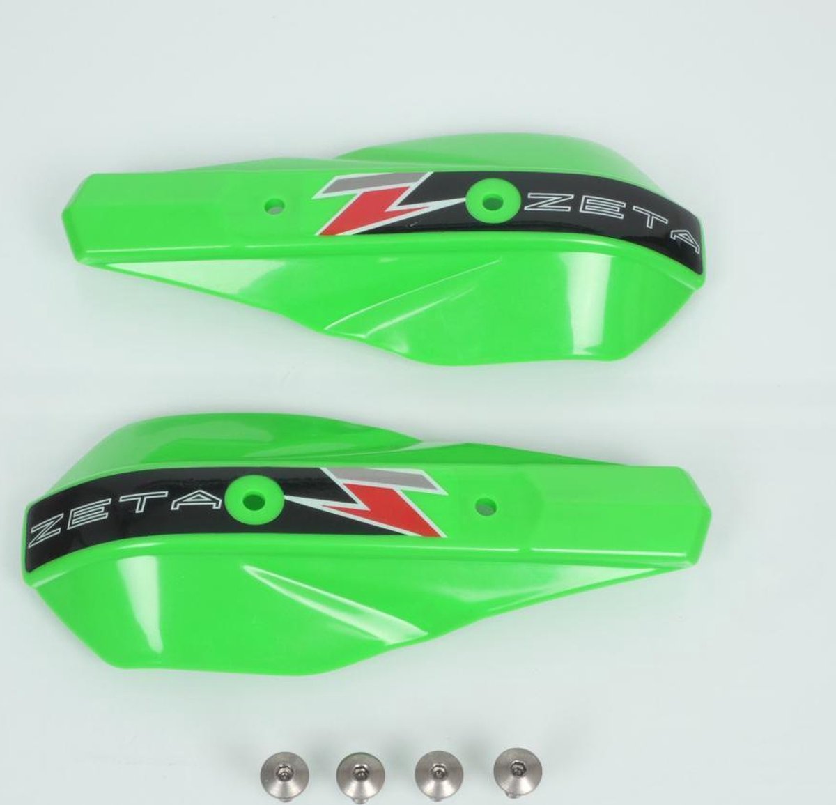 Déflecteur plastique protège main Zeta Armor vert ZE72-0208 pour moto enduro cross