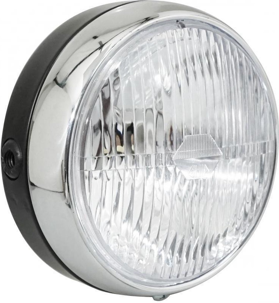 ronde koplamp Ø140mm zwart metaal guia voor bromfiets mbk 51 cyclo