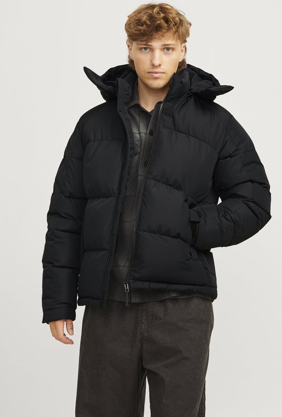 Jack & Jones - Heren Jas winter Aero Puffer - Zwart - Maat XXL