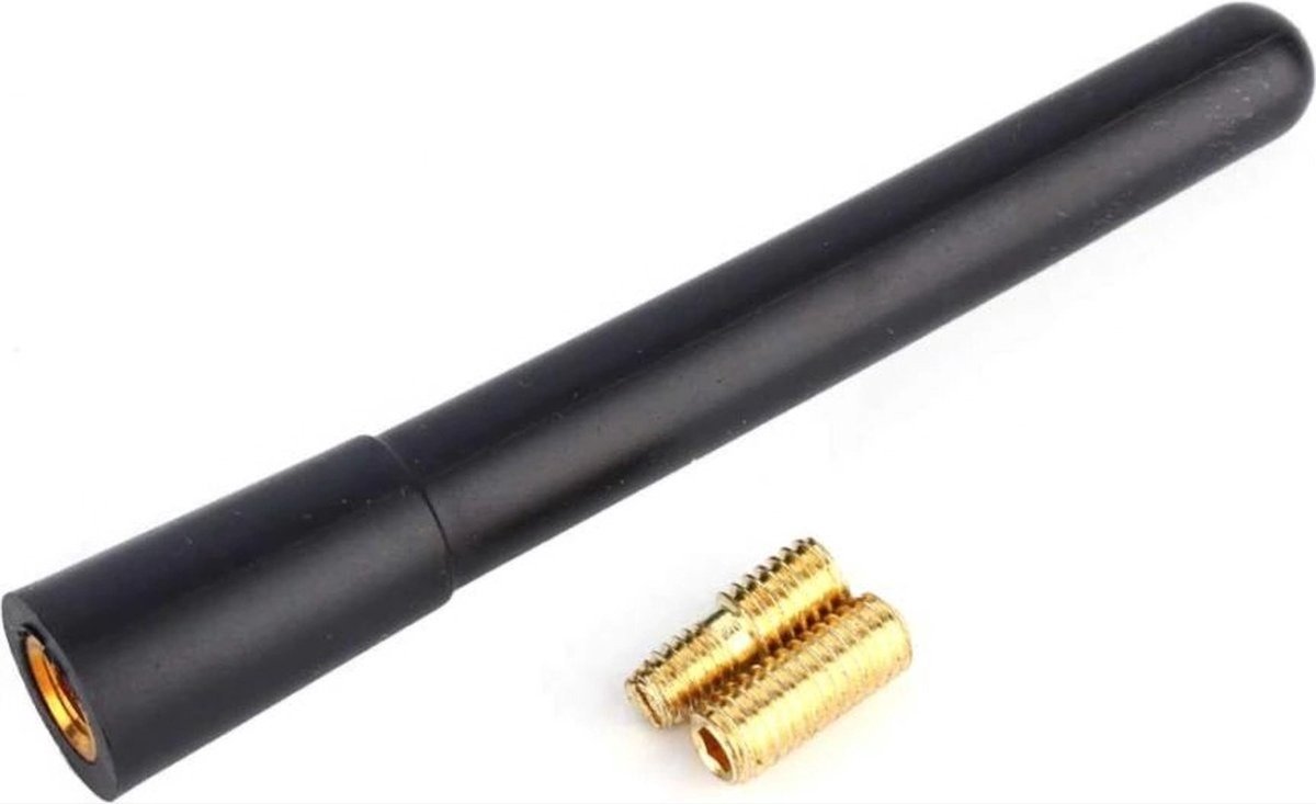 *** Korte auto-antenne voor FM / AM - Universeel en van topkwaliteit - Zwart - Slechts 10cm lang - auto radio ontvangst van Heble® ***