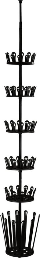 Laarzenrek - Zwart - 73 x 25 x 44,5 cm - Opbergen van 6 paar Laarzen o