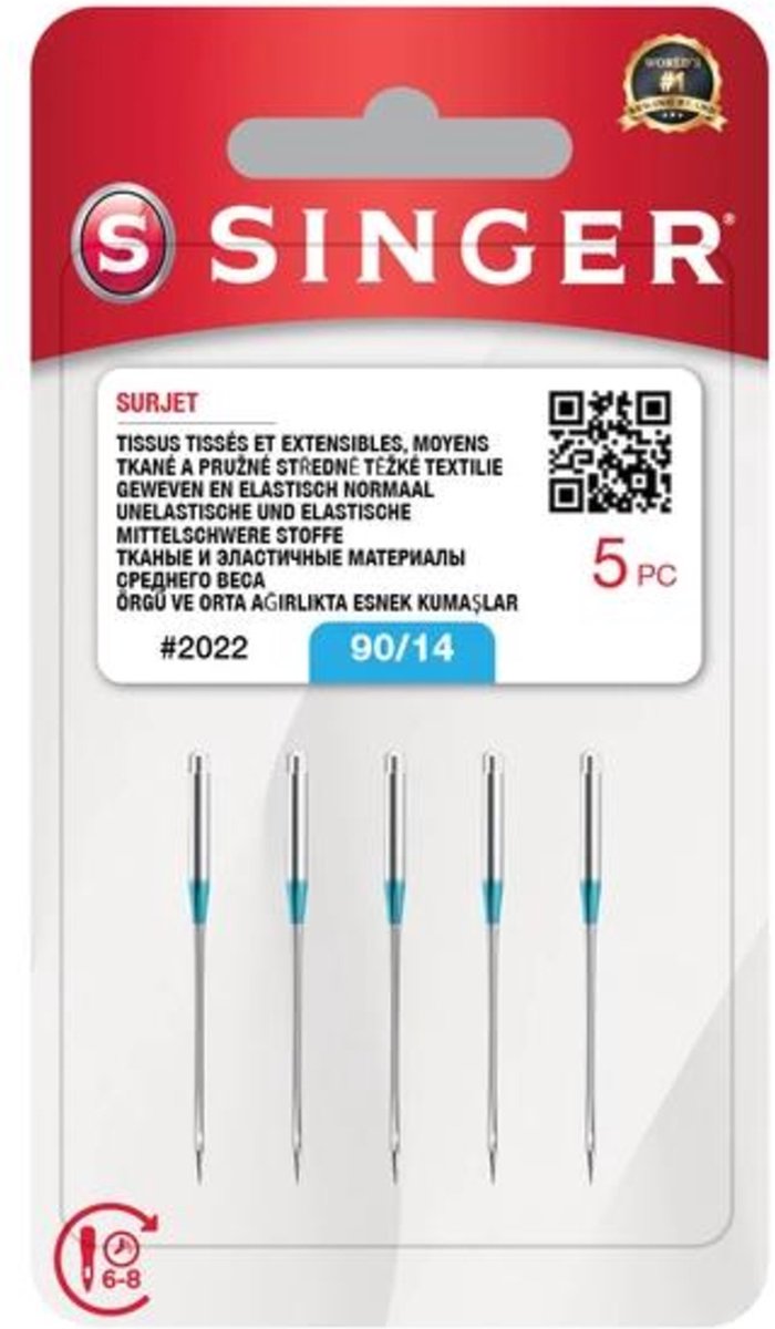 Singer Overlock 2022 90 (5 stuks) Naalden